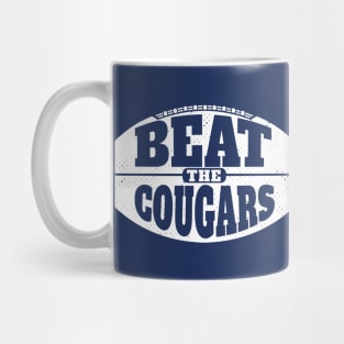 Beat the Cougars // Vintage Football Grunge Gameday Mug